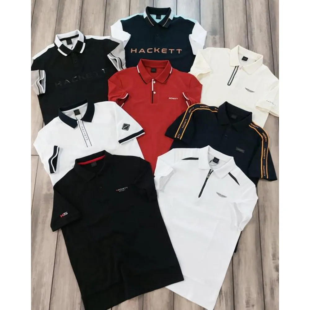 Imported Hacket Interlock T-shirt Black For Men (BOT2473) - Image 2