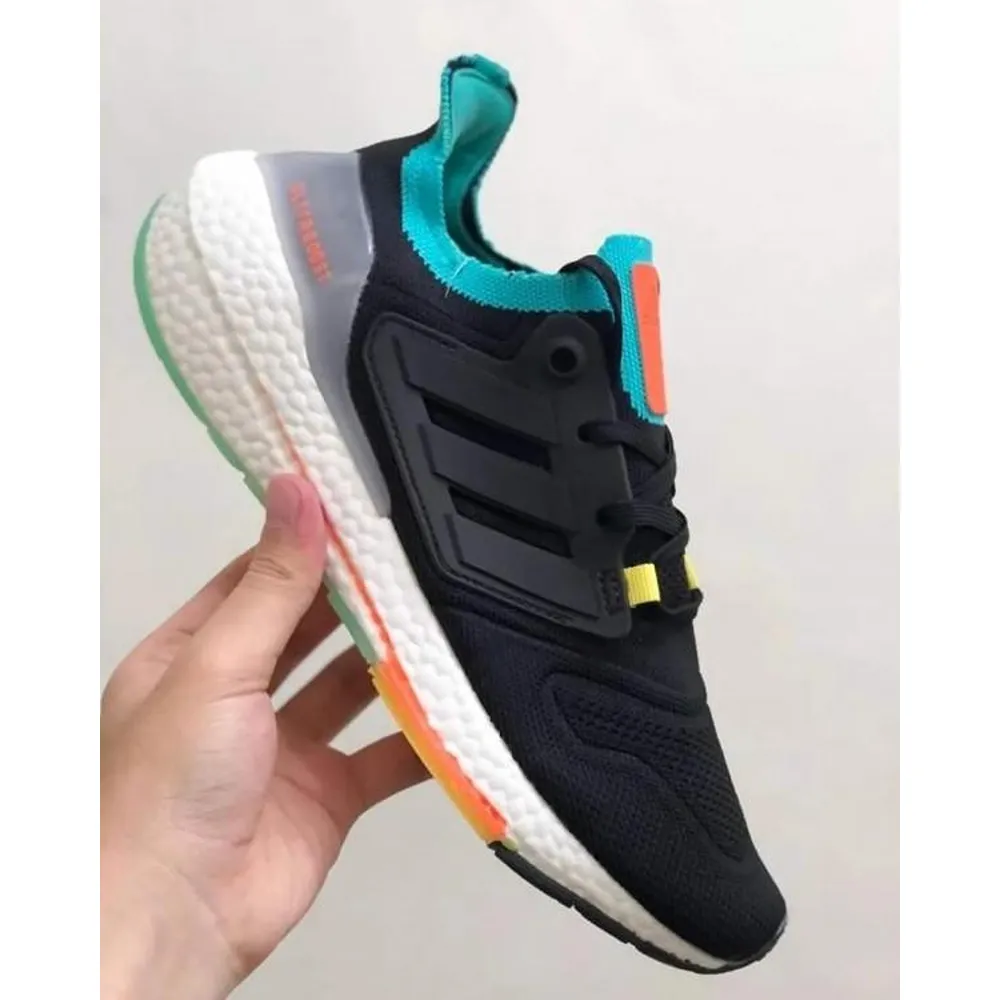 Premium Adidas Ultraboost 22 Black Sky Rush Turbo Shoes For Men (SUP5069) - Image 2